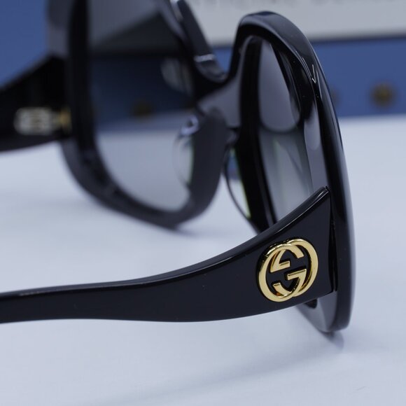 Gucci GG1235S 001 Square Sunglasses - Black\Grey - Picture 6 of 10